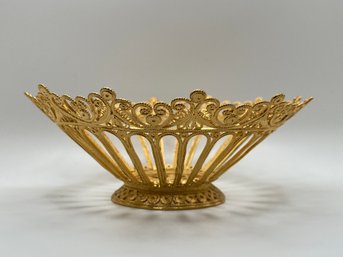 Thin Gold Toned Basket