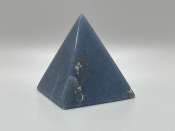 Blue Angelite Stone Crystal Pyramid