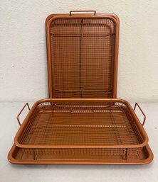 2 Copper Chef Copper Crisper Sets