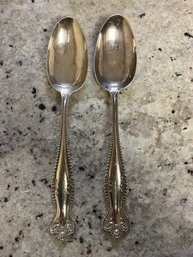 Pair Of Sterling Silver Spoons