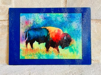 Watercolor Bison Cutting Board