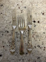 Sterling Silver Strawberry Forks