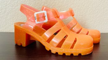 Juju Jelly Shoes In Orange Color