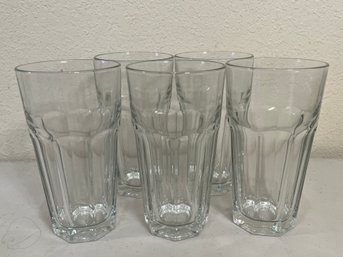 5 Libby Gibraltar DuraTuff Iced Tea Glasses 22oz