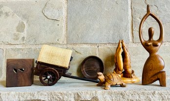 Lot Of Carved Wood Figurines