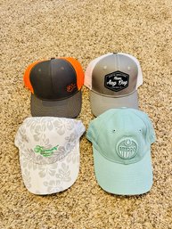 Set Of 4 Sports And Decorative Baseball Caps