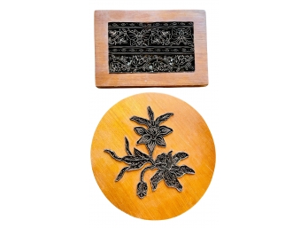 Pair Of Batik Stamps