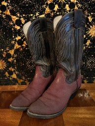 Burgundy & Black Stingray Cowboy Boots - Olathe Boot Co.