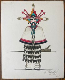 Hopi Kachina Painting By 'honimptewa'