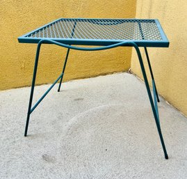 Vintage Patio Iron Side Table