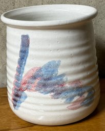 Hand Crafted Pottery Vase Signed By Potter