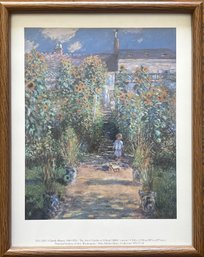 Framed Poster -Claude Monet 'The Artist's Garden At Vetheuil'