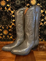 Sleek Grey Kangaroo Cowboy Boots - Nocona