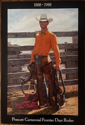 KM Freeman Signed Rodeo Poster - 'Prescott Centennial Frontier Days Rodeo 1888-1988' (2of2)