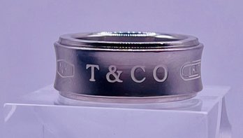 Tiffany & Co. 1837 Sterling Silver Band Ring Sz 7