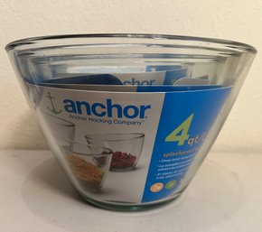 Anchor Hocking Splash Proof Mixing Bowls, Set Of 4