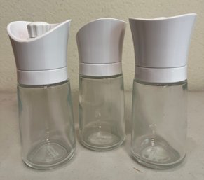 Set Of 3 Kuhn Rikon Salt, Pepper, Spice Grinders, White - NIB