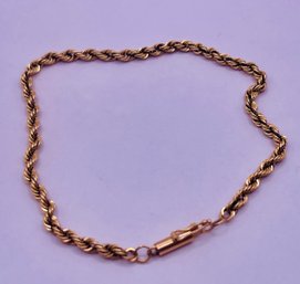 14KT Gold Rope Chain Bracelet