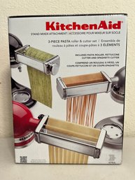 KitchenAid 3-piece Pasta Roller And Cutter Set Stand Mixer Attachment - NIB