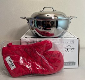 All Clad 5.5 Qt Dutch Oven With Dome Lid - NIB