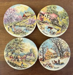 Four Vintage Seasonal Magnets