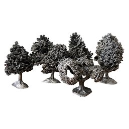 Assortment Of Pewter Trees