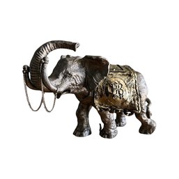 Large Pewter Circus Elephant