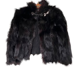 Black Natural Mink Fur Cape By Callbeck Lawless Fine Furs