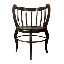 Antique Round Back Wood Chair