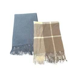 Cashmere Grey And Tan Scarves