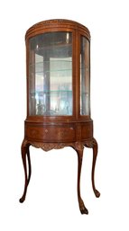 Antique French Stainwood And Marquetry Vitrine