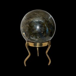 Labradorite Sphere On Stand