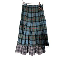 Scottish Traditional Kilt And Two Vintage Plaid Skirts
