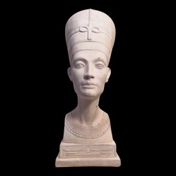 White Ceramic Nefertiti Bust