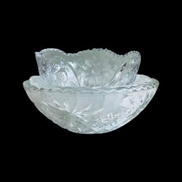 Variety Of Cut Glass Serving Bowls