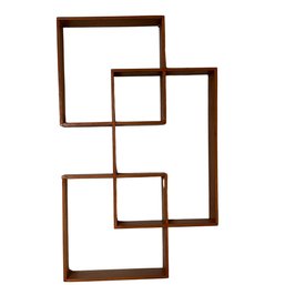 3 Tiered Square Wall Hanging Shelf