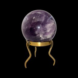 Amethyst Crystal Sphere Incl. Stand