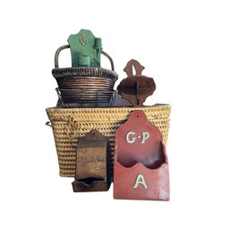 Assortment Of Baskets And Wall Shelves