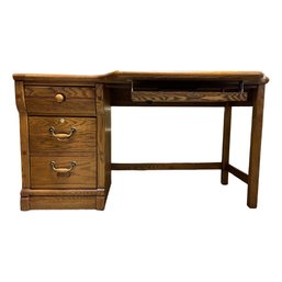 Vintage  Lexington Furniture Desk Top Bookshelf  Wood Desk With Two Drawers