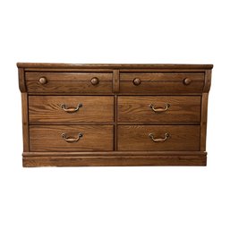 Wood Dresser With 6 Drawers