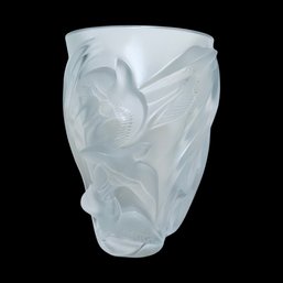 Lalique 'Martinets' Glass Vase