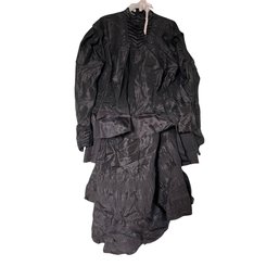 Vintage Black Edwardian Suit Cape