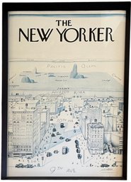 The New Yorker 1976 Saul Steinberg Framed Poster