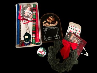 Large Assortment Of Christmas Gift Bags, Decor And More. SEE ALL PHOTOS