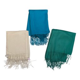 Green Colored Cashmere Scarves