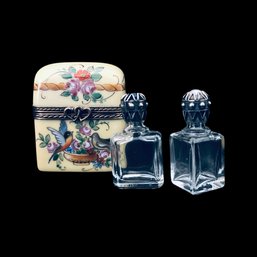 Vintage Limoges France Perfume Bottle Trinket Box