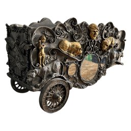 Large Pewter Circus Cart