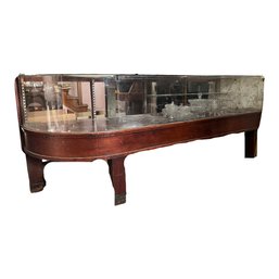 Very Large Glass And Wood Display Case (items Inside Not Included)