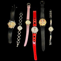 Assortment Of Vintage Watches Including Betty Boop, Eyore, And More