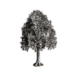 Large Pewter Tree 5 Of 8